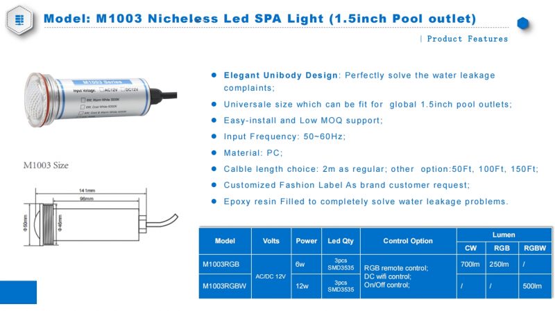 Underwater Mini Lamp Pool Light